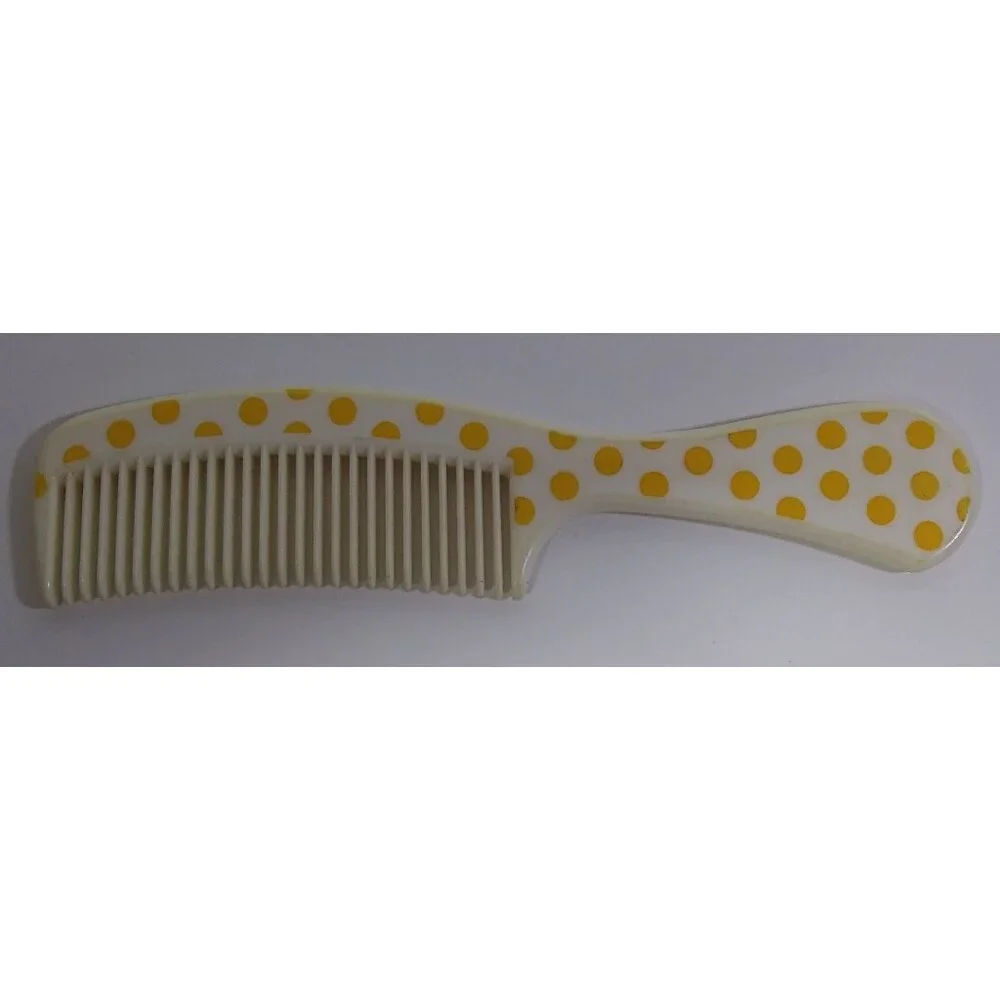 Disney Avon Minnie Mouse Comb 6in Polka Dot 1990 Hair Vintage Yellow White Girls
